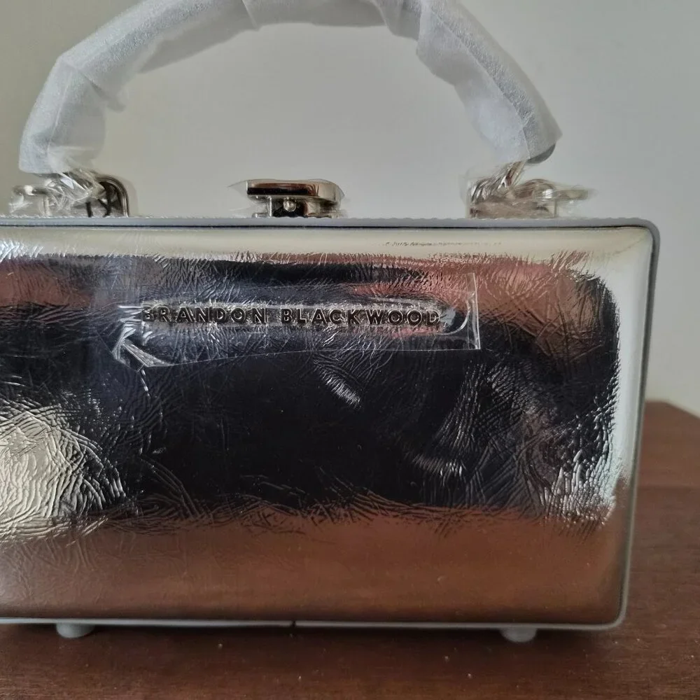 Brand New Brandon Blackwood Silver Slim Trunk Bag - Picture 7 of 9